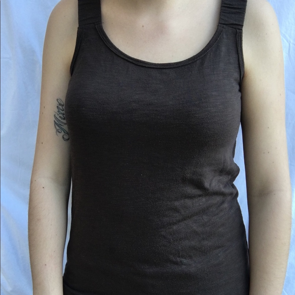 Brown tank top